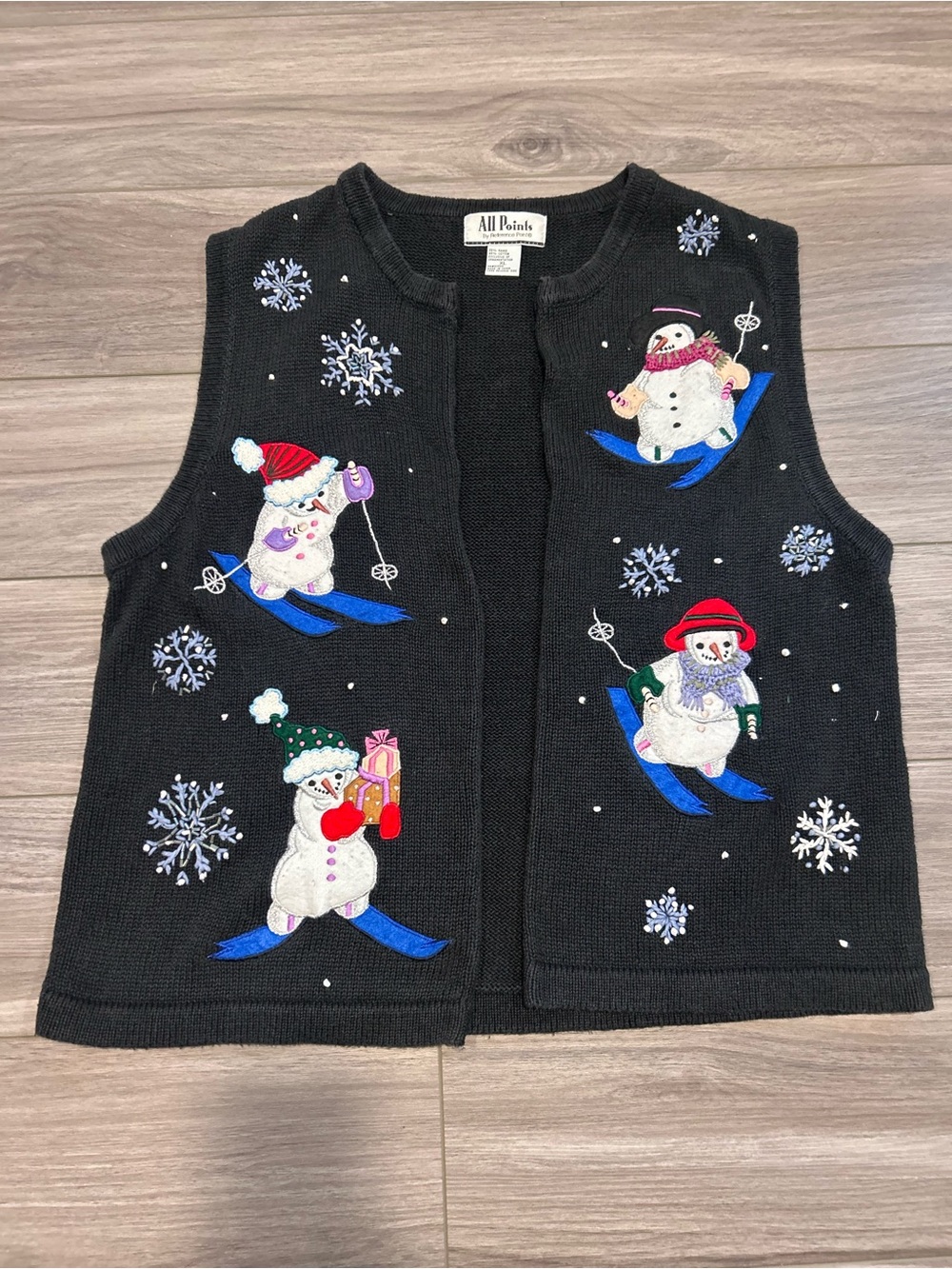 Vintage  Embroidered Christmas Vest